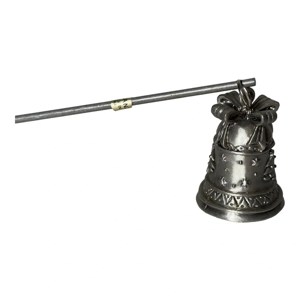 Ganz Pewter Candle Snuffer Christmas Tree with Bow Holiday Season